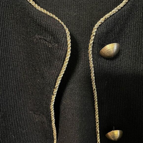 Women's Jeffrey & Dara By Linda Hutley Vintage 80's Cropped Jacket Sz 8 - Picture 4 of 10